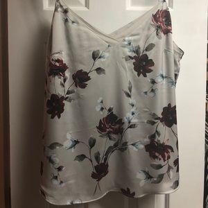 White House Black Market Floral Silky Cami